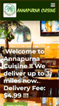 Mobile Screenshot of annapurnacuisine.com